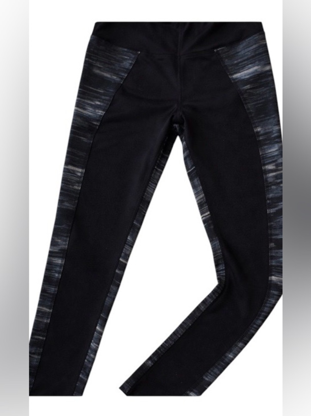 Lululemon Black Grey High Rise Full Length Leggings Women’s Size 4 Yoga